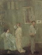 James Abbot McNeill Whistler The Artist s Studio oil on canvas